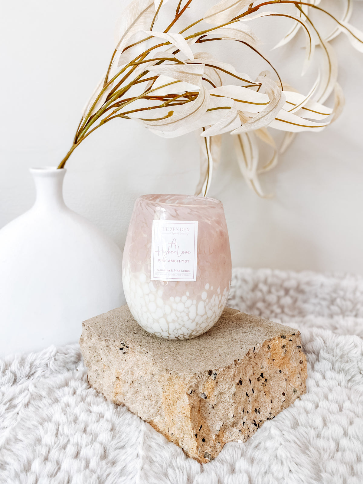 Love Crystal candle