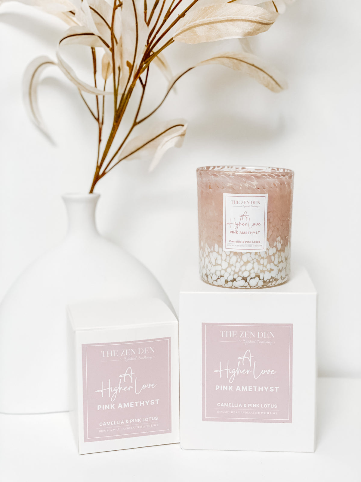Love Crystal candle