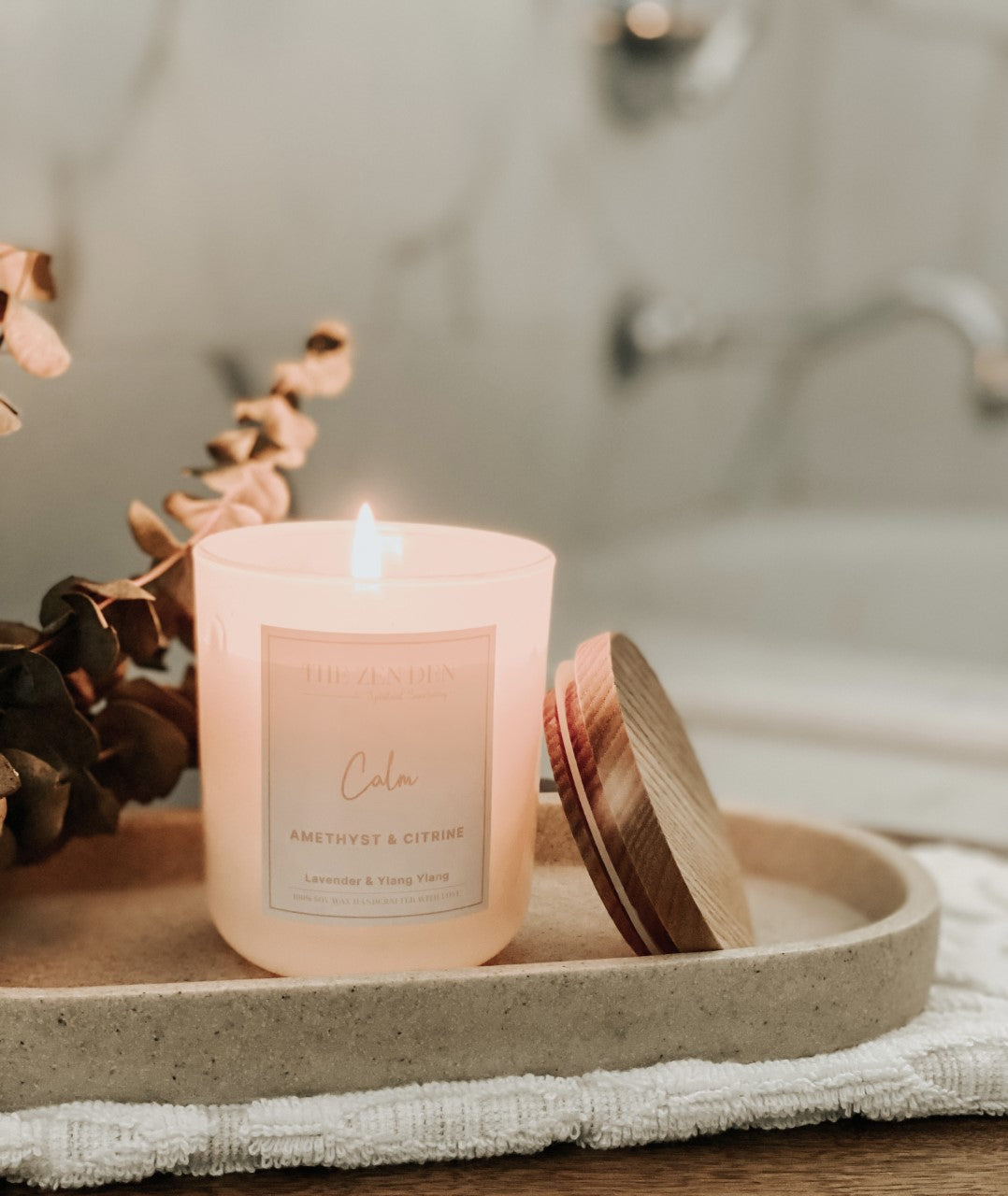 Calm Crystal Candle