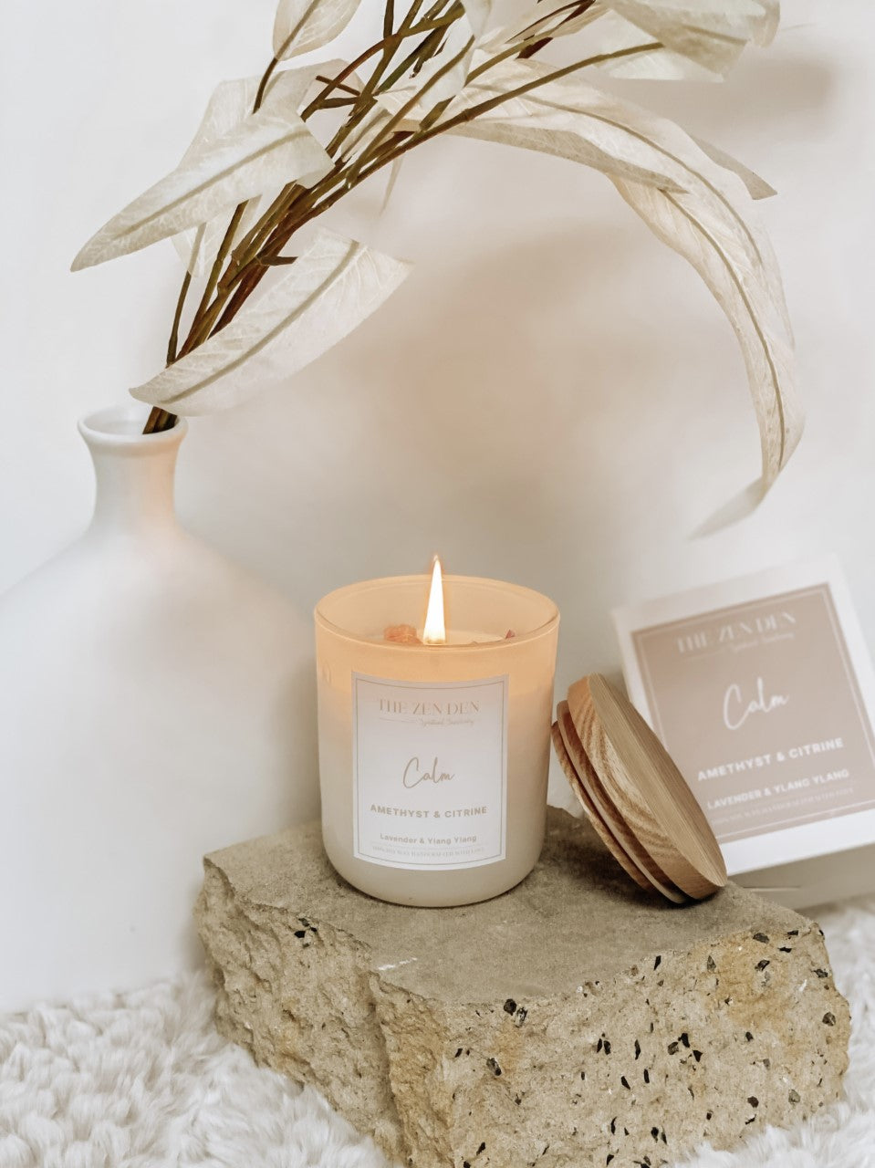 Calm Crystal Candle