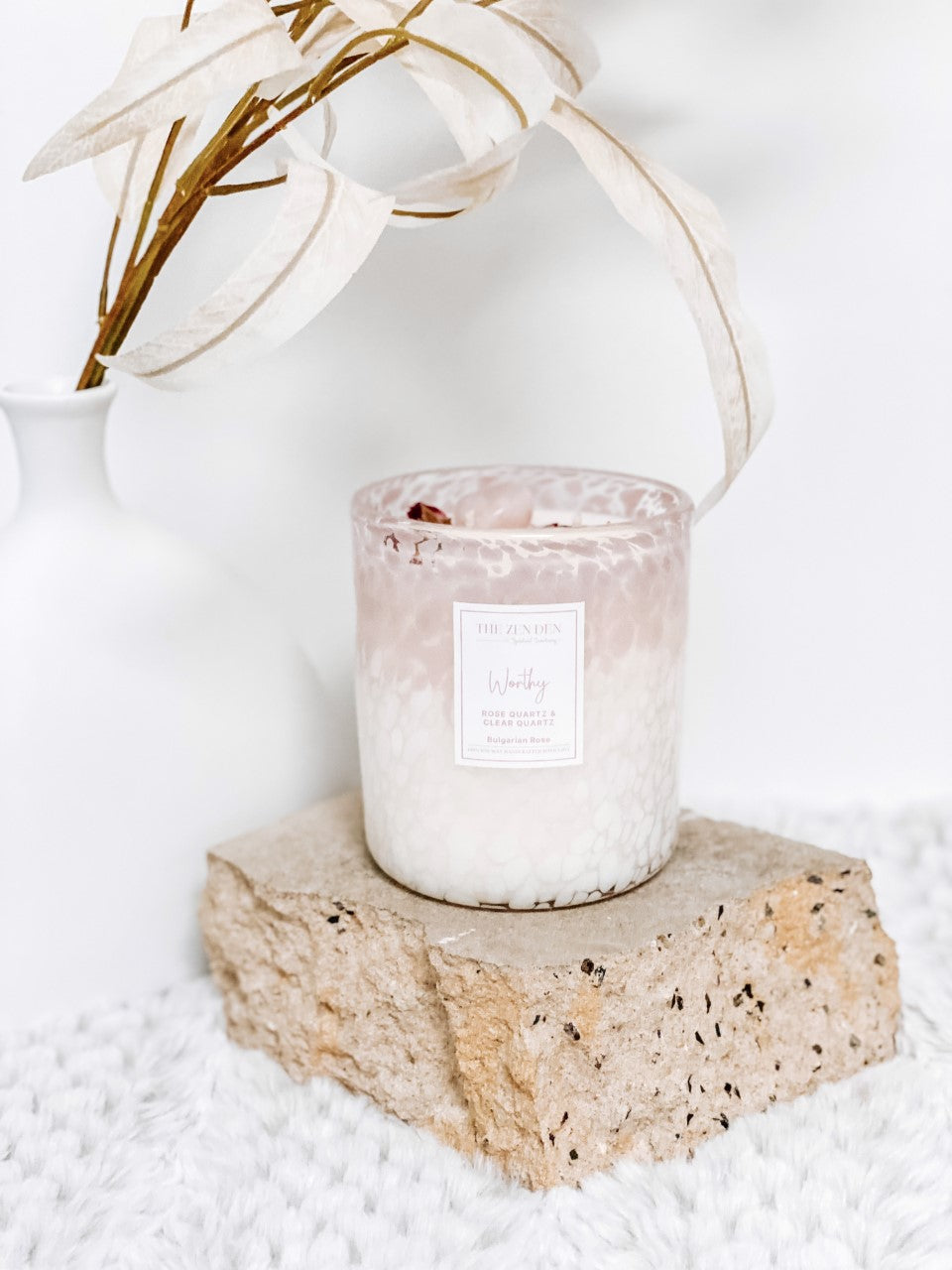 Healing Crystal Candle