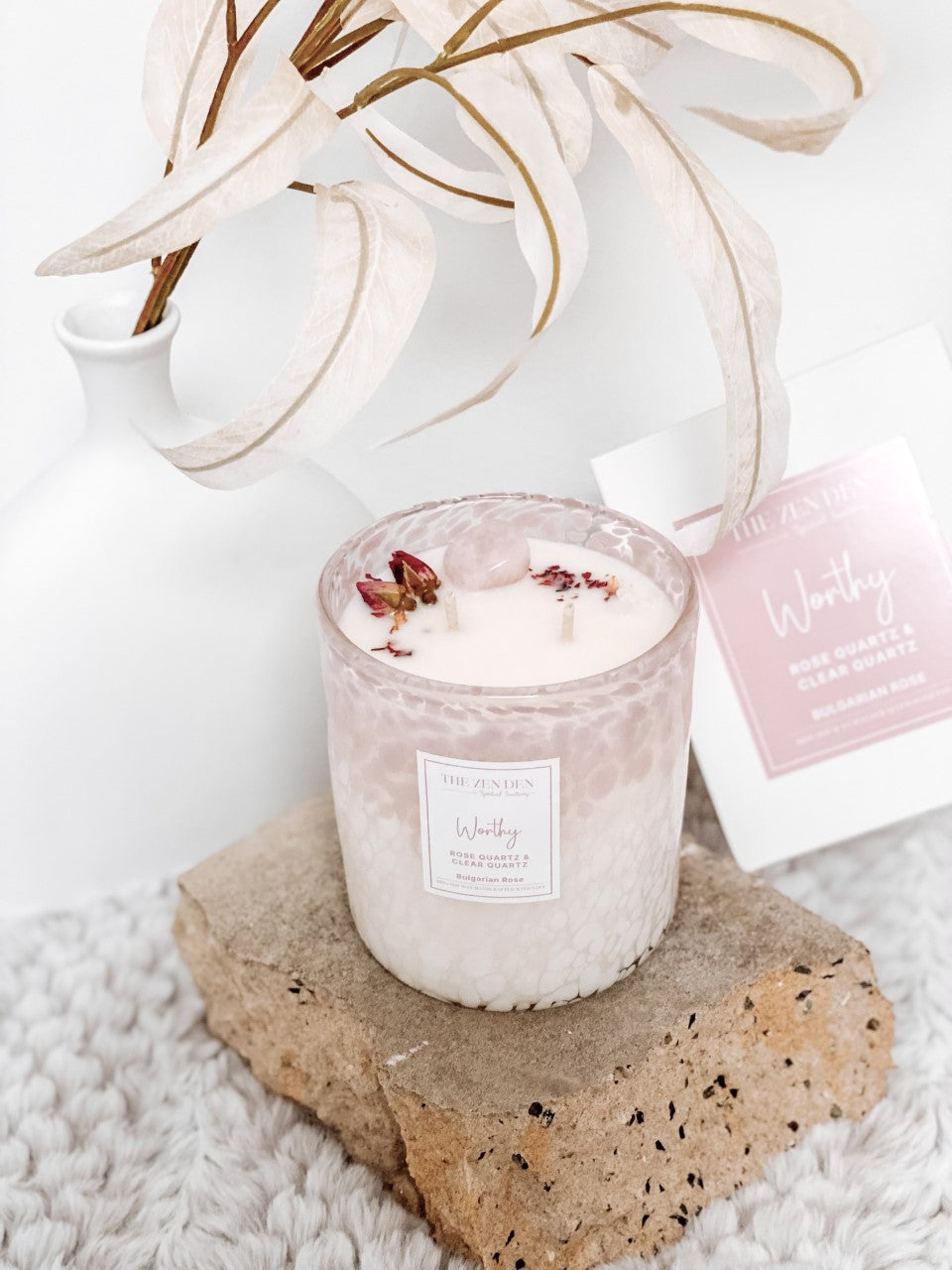 Healing Crystal Candle